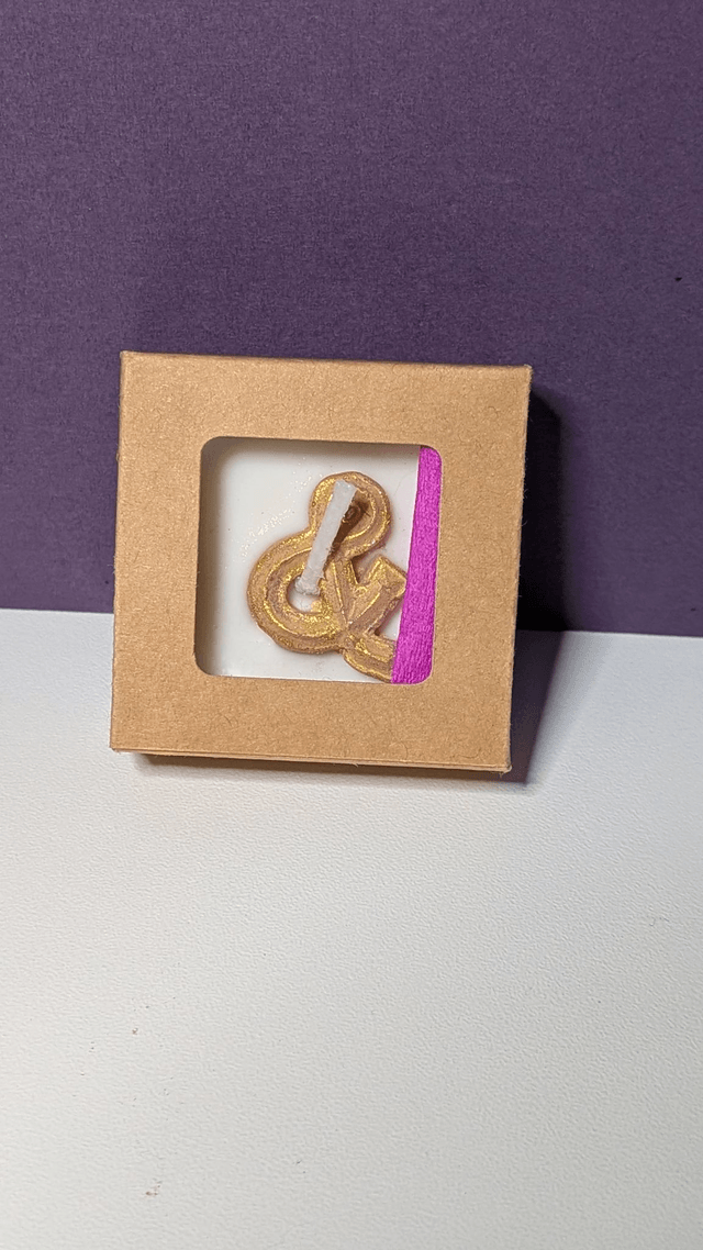 Bougie chauffe-plat initiale & rose parfumée personnalisée
