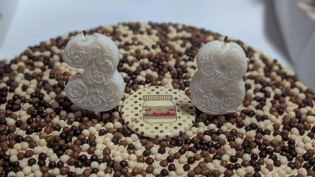 Bougie chiffre en cire de colza – 12 g