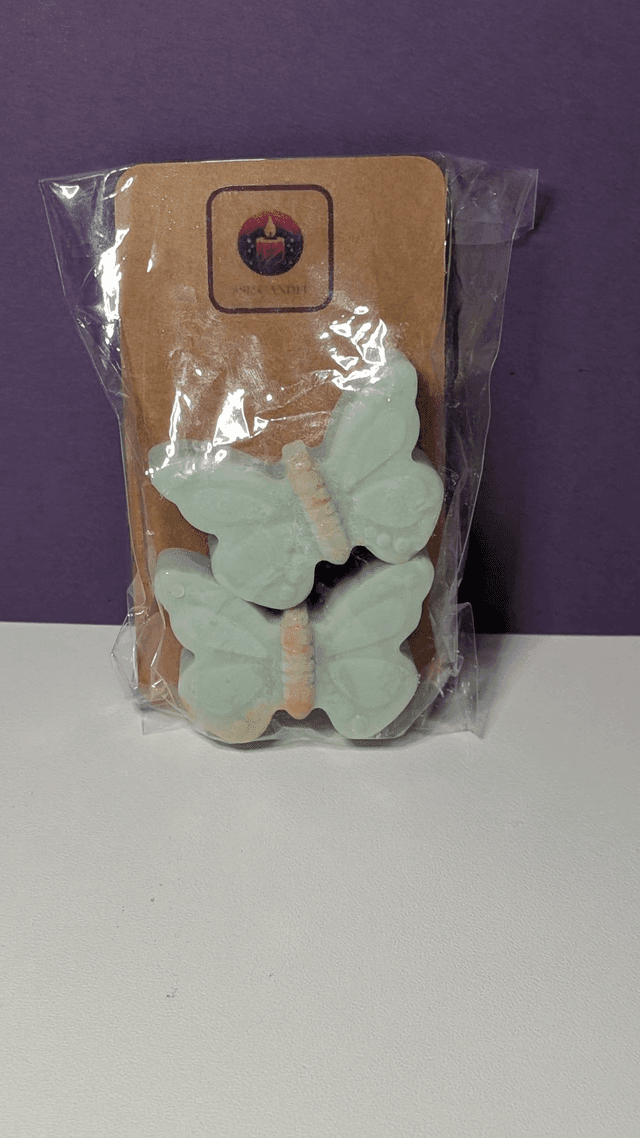 Fondant parfumé en cire de colza – Double papillon